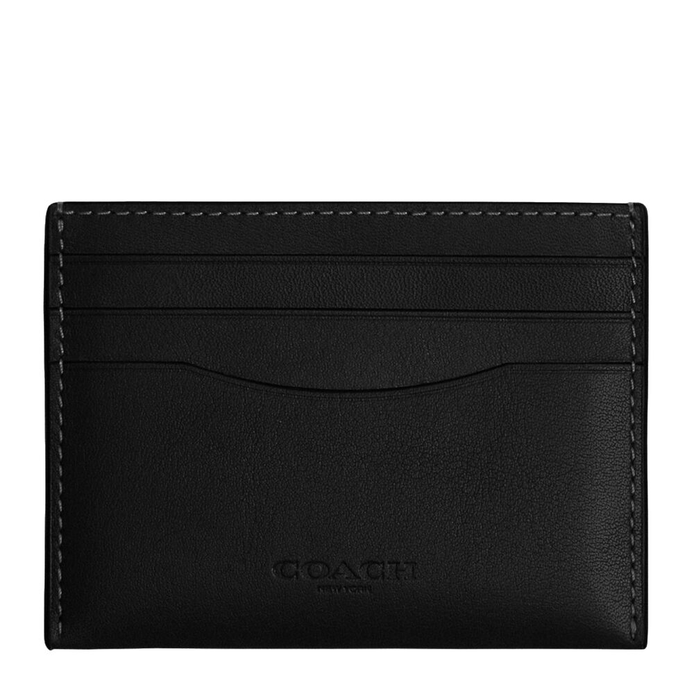 5422 Flat Card Case in Natural Full-Grain Leather